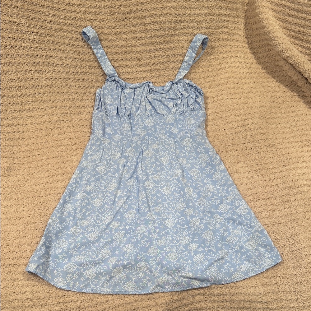 Blue Floral Dress with adjustable straps *BUNDLE*